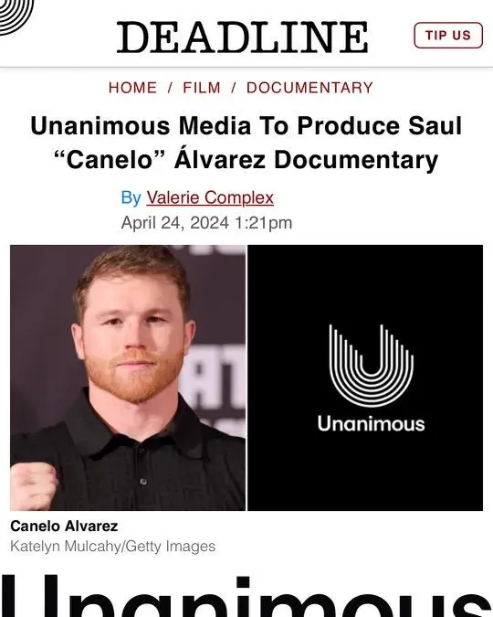 库里传媒公司新作——讲述墨西哥拳击巨星阿尔瓦雷斯的故事